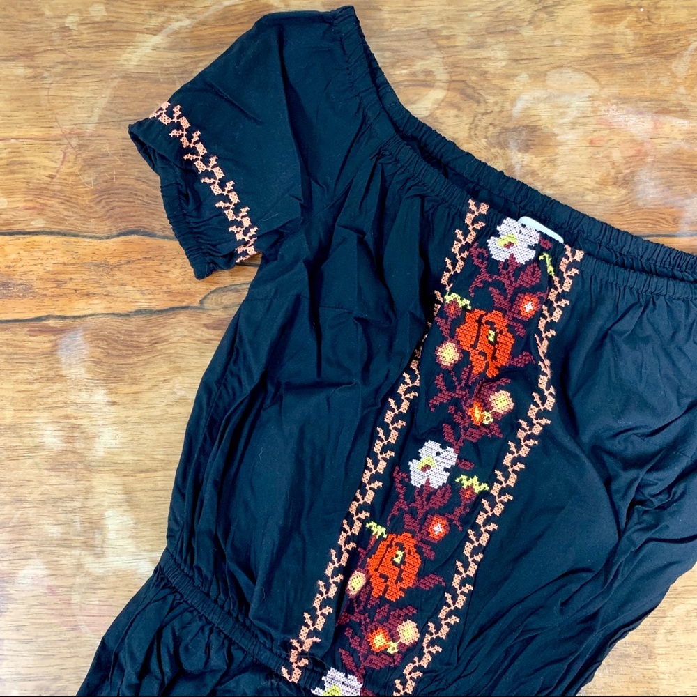 NWT Embroidered Romper